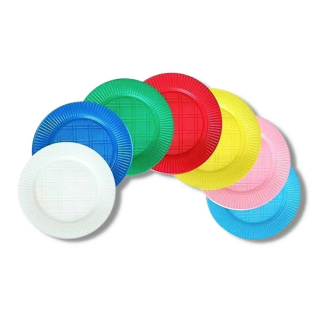 Platos de colores x 10 un.